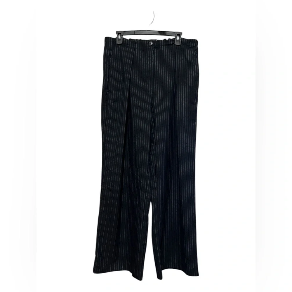 Free People Pinstripe Pull-On Pants – Large